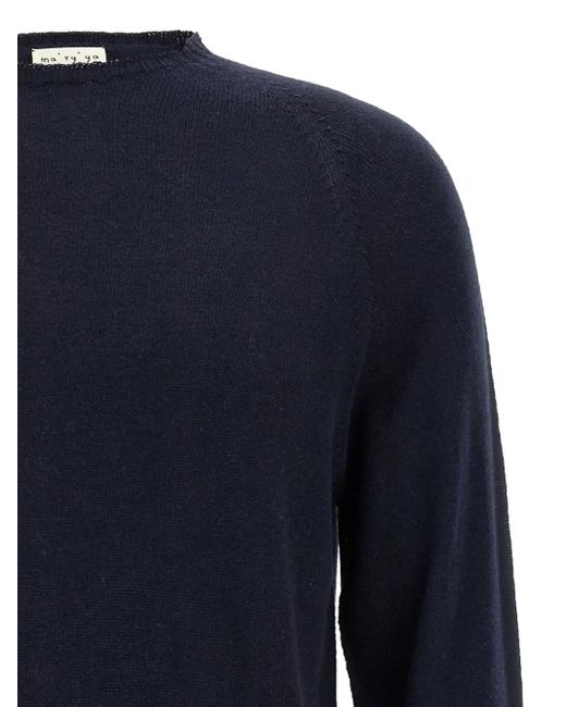 Ma'ry'ya Blue Crew-Neck Sweater for men