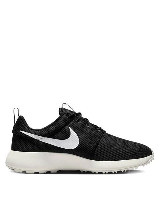 Nike Black Roshe G Next Nature Swoosh Low-Tops Sneakers for men