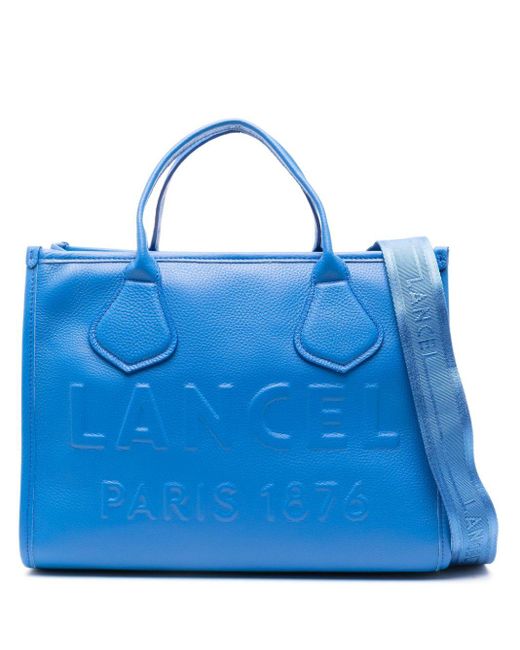 Lancel Blue Medium Jour De Leather Tote Bag
