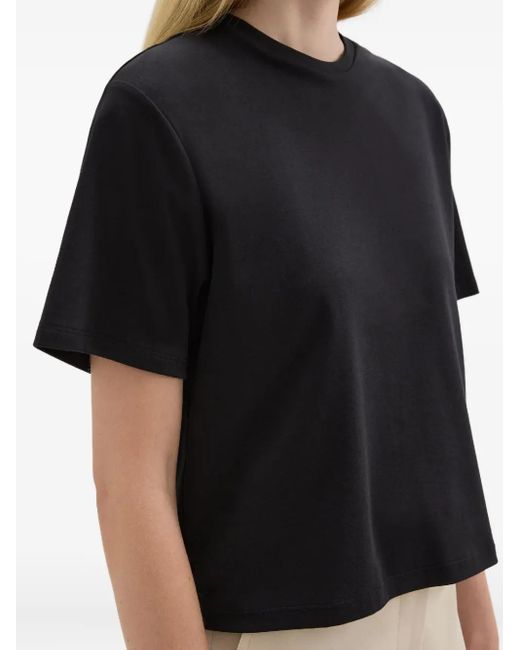 Theory Black T-Shirt À Col Rond