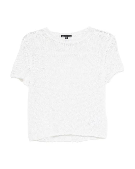 James Perse White Short-Sleeved Top