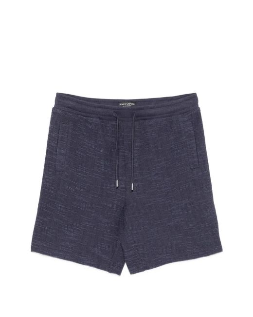 Marc O' Polo Blue Drawstring Shorts for men