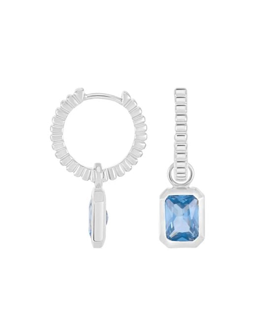 Dower & Hall White Humbug Topaz Earrings
