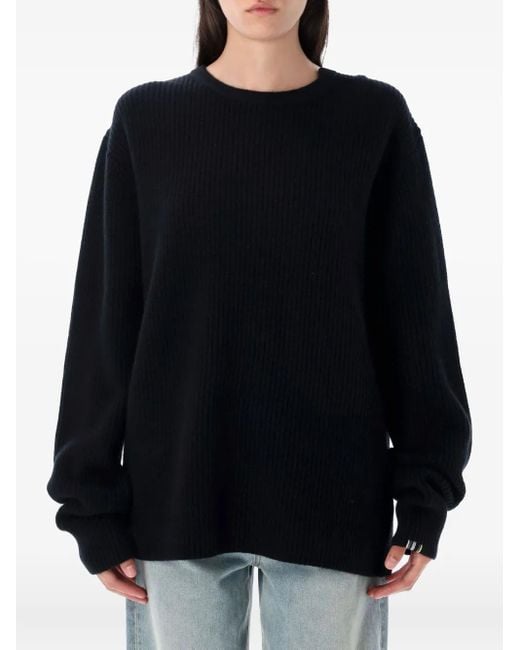 Pull Côtelé Extreme Cashmere en coloris Black