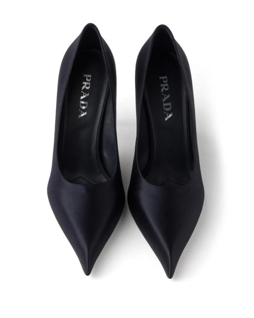 Prada サテンパンプス Blue
