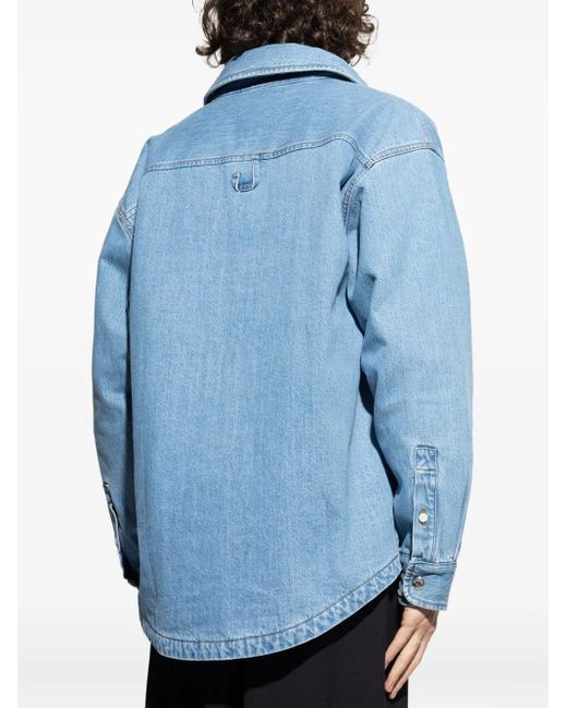 Giacca-Camicia La Chemise Boulanger di Jacquemus in Blue da Uomo