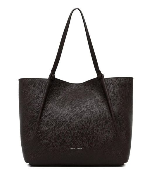 Marc O' Polo Black Medium logo-detail tote bag