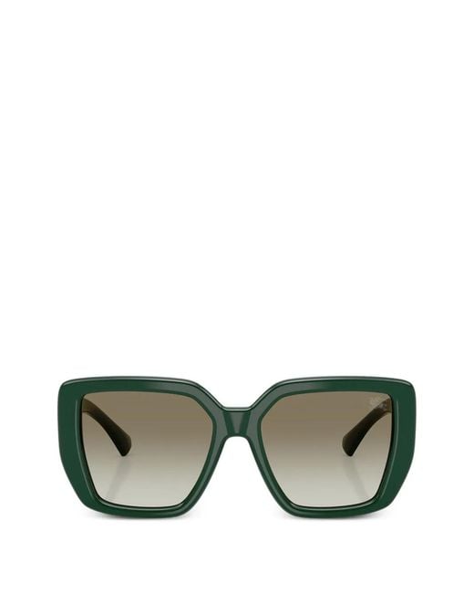 Burberry Green Square-Frame Sunglasses