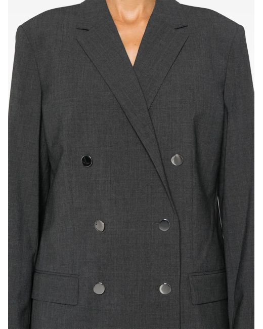 Theory Black Double-Breasted Blazer