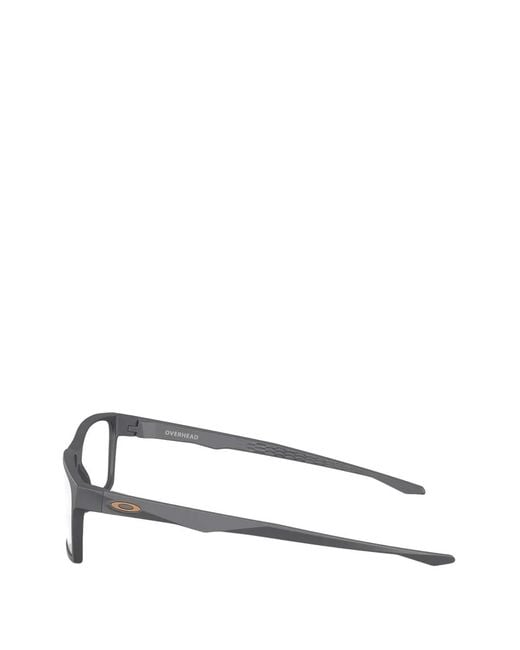 Oakley Gray Overhead Rectangle-Frame Glasses for men