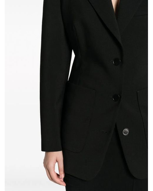 Blazer Con Botones Lanvin de color Black