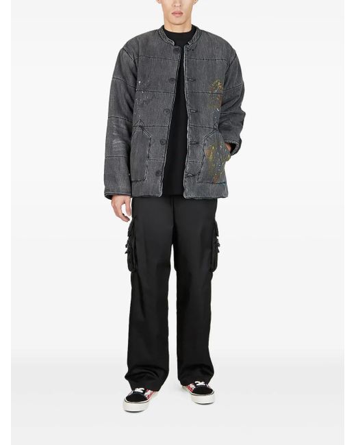 LIBERAIDERS Gray Paint-Splatter Jacket for men