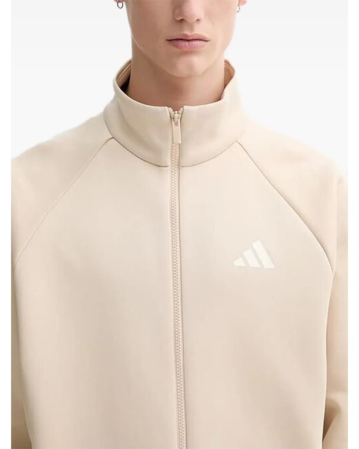 Adidas Natural Pull Zippé À Logo for men