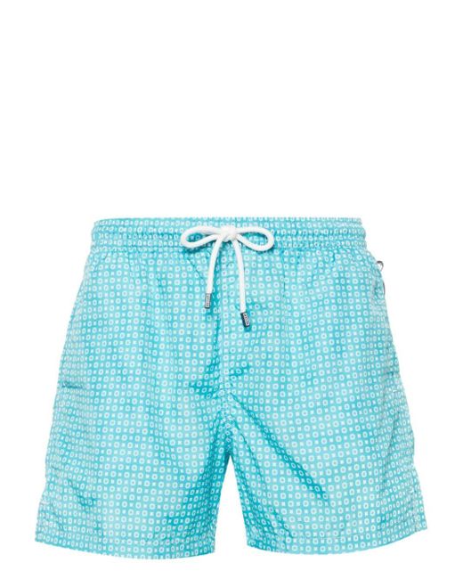 Fedeli Blue Madeira Swim Shorts for men