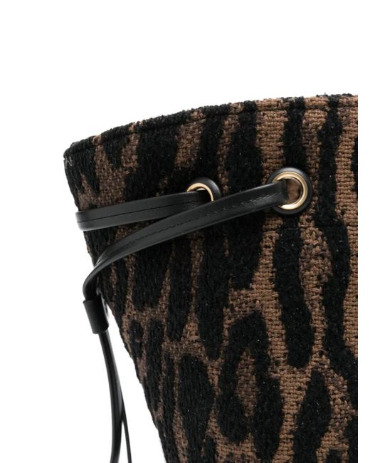 Tom Ford Black Große Tote Bag aus Leoparden-Jacquard