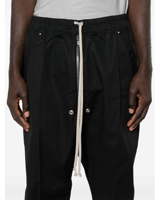 Pantalones fluidos Bela Rick Owens de hombre de color Black