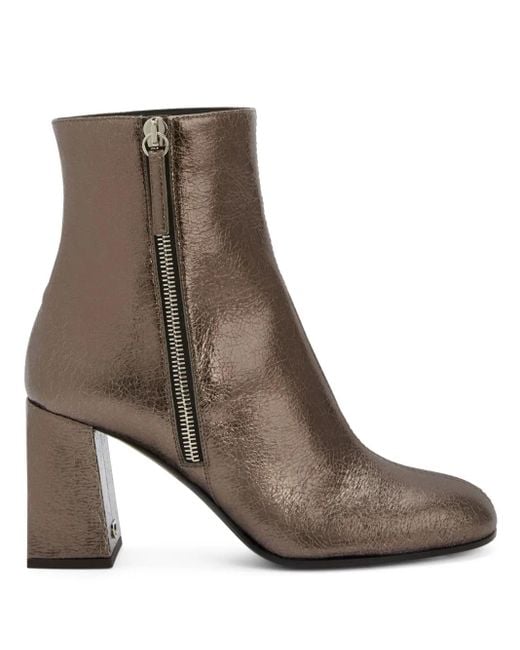 Giuseppe Zanotti Brown 80Mm Sveva Ankle Boots