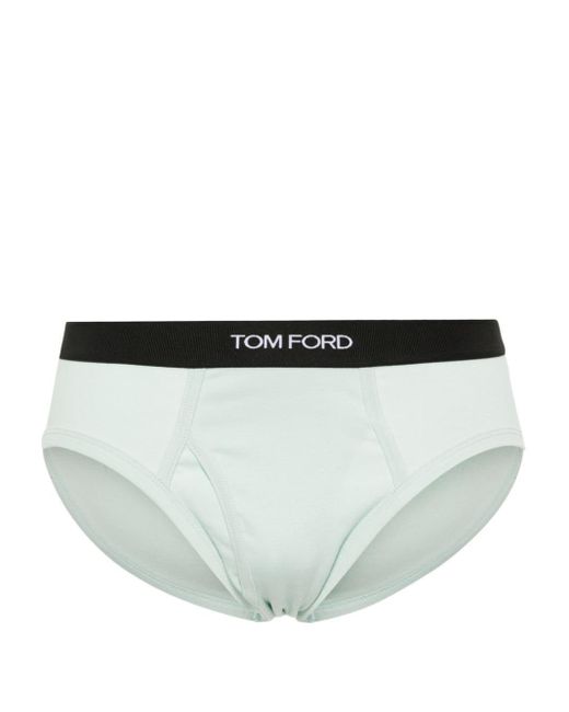 Tom Ford Gray Cotton-blend Briefs for men