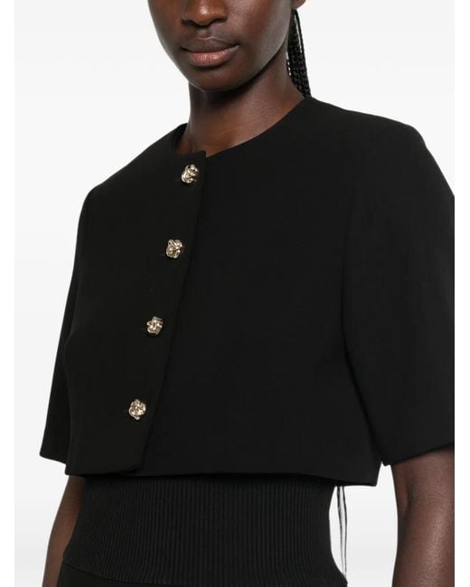 Sandro Black Button-Up Layered Dress