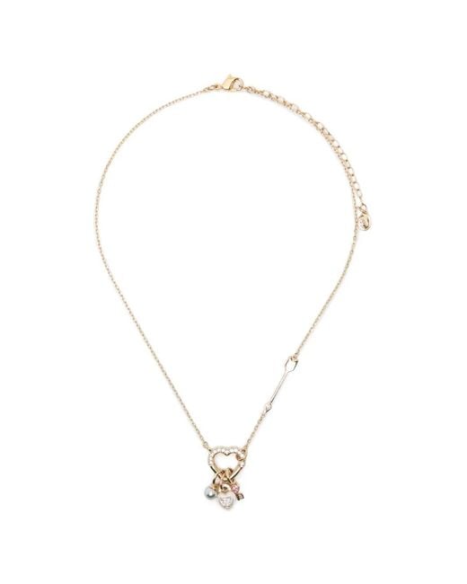Swarovski White Heart-Pendant Necklace