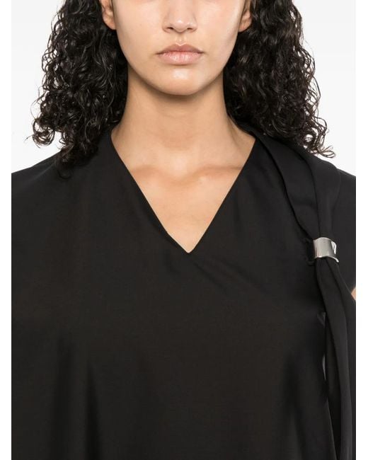 JNBY Black Sculptural Midi Dress