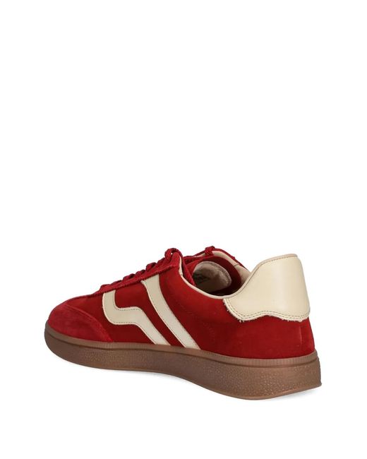 Gant Red Cuzmo Stripe Panelled Sneakers for men