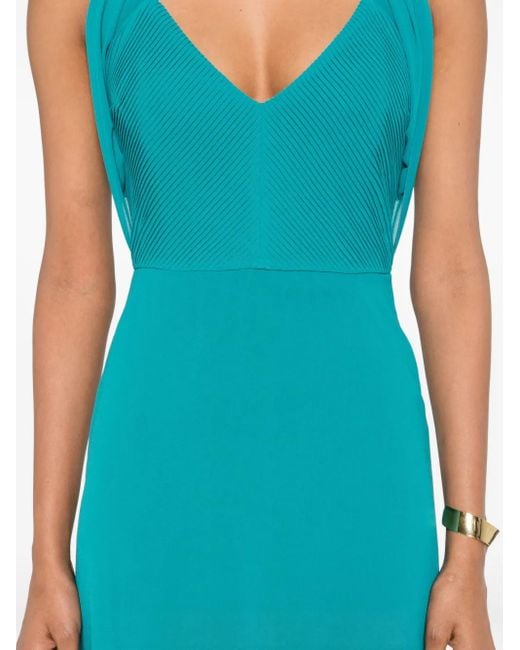 Patrizia Pepe Blue Langes Kleid mit Falten