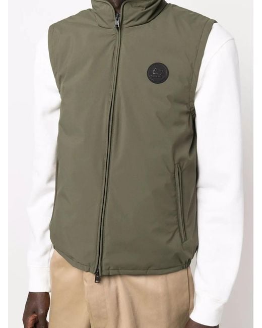 Woolrich Gefütterte Weste Mit Logo-Patch in Green für Herren