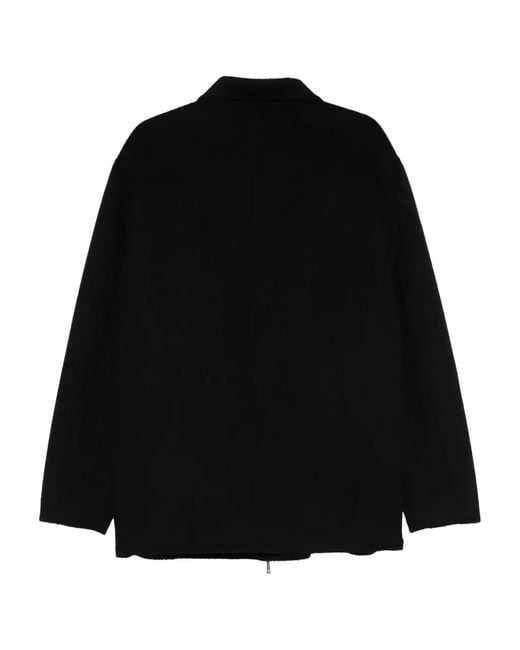Grayed Black Zip-Up Jacket for men