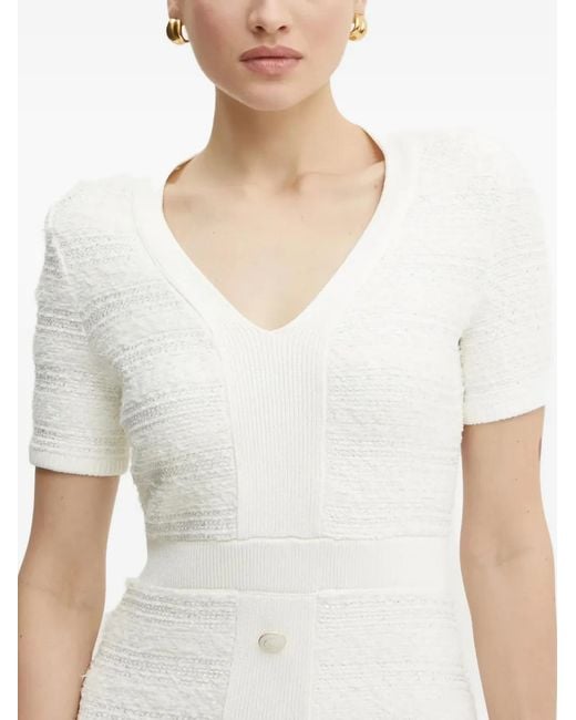 Marciano White Amelia Short-Sleeve Mini Dress