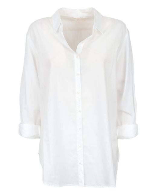 Xirena White Long-Sleeve Buttoned Shirt