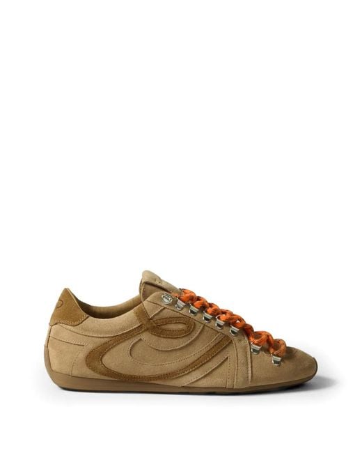 Claudie Pierlot Brown Sand Swing Suede Trainers