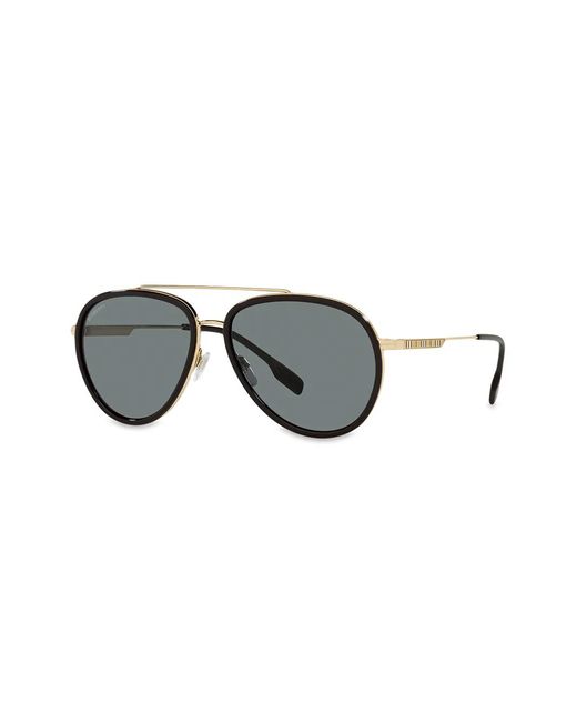 Burberry Gray Oliver Pilot Sunglasses for men