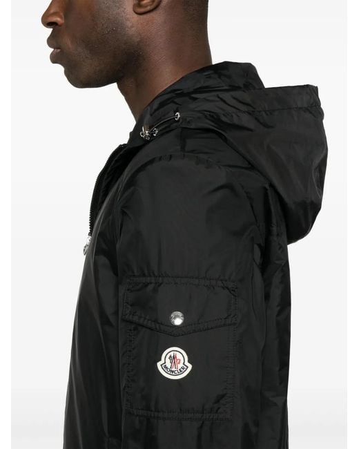 Moncler Black 'Etiache' Jacket With Pocket And Logo for men