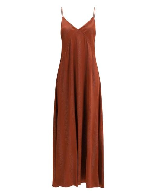 Forte Forte メタリックディテール ドレス Brown
