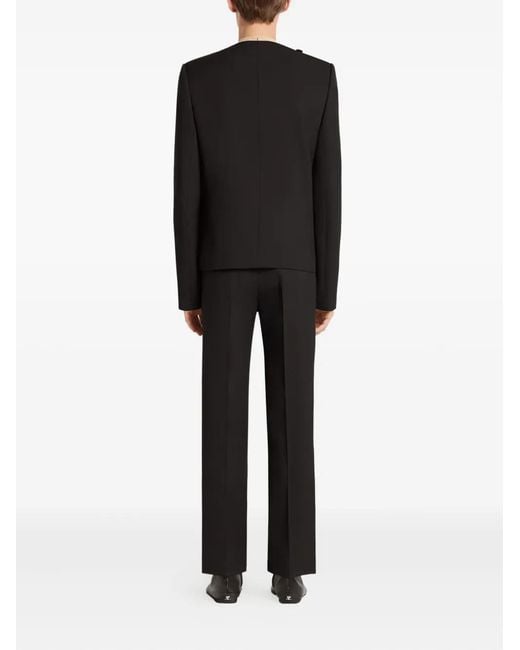 Courreges Black Asymmetric Blazer for men
