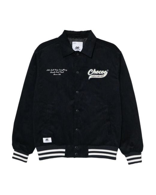Chaqueta con logo bordado Chocoolate de hombre de color Black