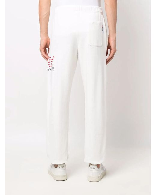 Autry White Logo-Print Cotton Sweatpants for men