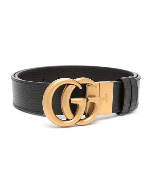 Gucci Multicolor Double G-Buckle Reversible Belt for men