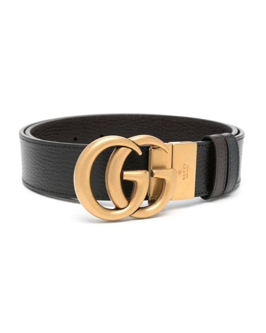 Gucci Multicolor Double G-Buckle Reversible Belt for men