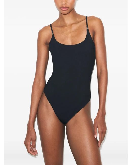Tory Burch Blue Solid Swimsuit