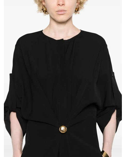 Loewe Black Pebble Midi Dress