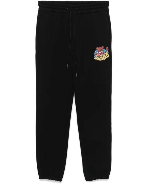 Iceberg Black Jersey Track Pants for men