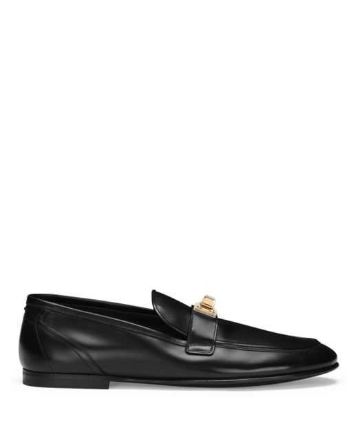 Dolce & Gabbana Loafers Met Logoplakkaat in het Black voor heren