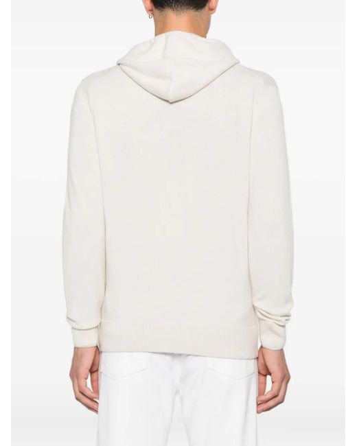 メンズ Eleventy ジップアップ カーディガン White