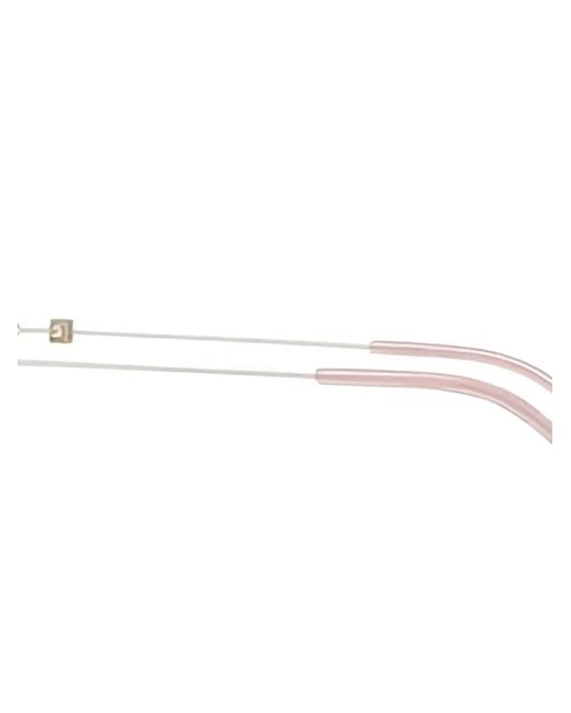 Givenchy White Brille Mit Ovalem Gestell