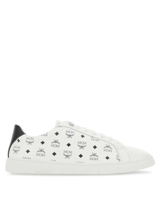 MCM White Terrain Sneakers