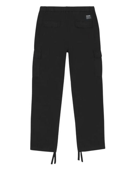 Iuter Black Ripstop Trousers for men