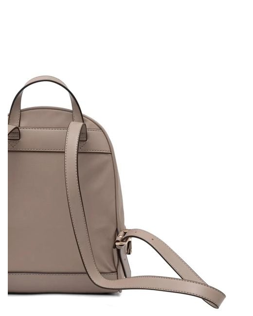 Guess Natural Logo-Plaque Zip-Around Backpack