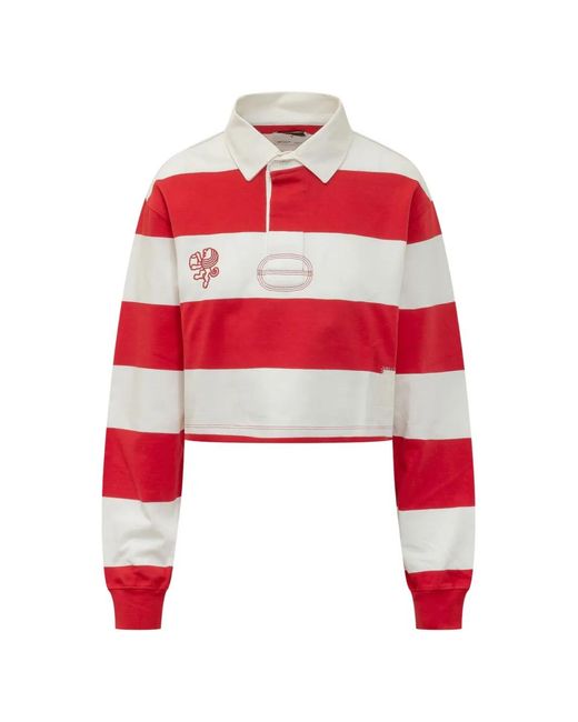 Woc Red Striped Polo